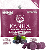 [KANHA] CBG GUMMIES - 2:1 - ACAI BLUEBERRY (H)