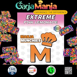 MANJA MUNCHIES - Pink Lemonade Gummies 100MG | 10 PK | Extreme | Sativa