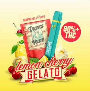 PAPAS HERB - PAPAS HERB | LEMON CHERRY GELATO - AIO | CARTRIDGE | 1G
