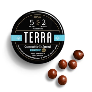 TERRA BITES - 5:2 (THC/CBN) MILK & COOKIES TERRA BITES ADULT-USE