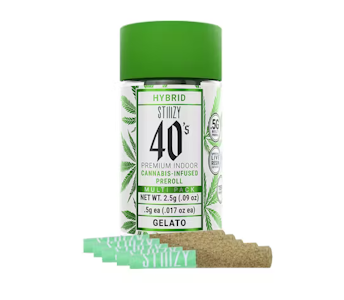 STIIIZY - [STIIIZY] INFUSED PREROLL 5PK -  2.5G - GELATO (H)