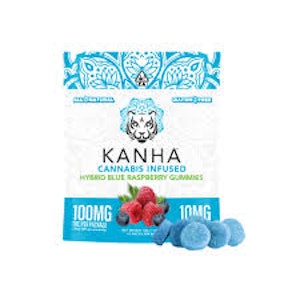 KANHA - [KANHA] THC GUMMIES - 100MG - BLUE RASPBERRY (H)