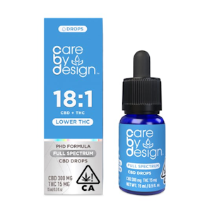CARE BY DESIGN - [Care By Design] Tincture 15ml - 315mg - 18:1 (CBD:THC) 