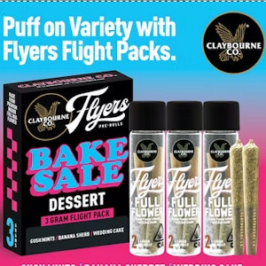 CLAYBOURNE CO. - [Claybourne Co.] Flyers Flight Pre-roll 6 PACK - 3G - Bake Sale