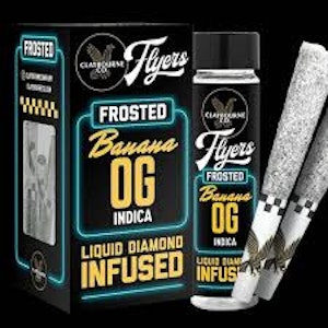 CLAYBOURNE CO. - [Claybourne] Frosted Flyers Pre-roll 5 Pack - 2.5g - Banana OG (I)
