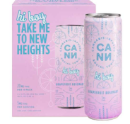 [CANN] THC DRINK 4 PACK - 5MG - GRAPEFRUIT ROSEMARY HI BOY (H)