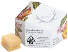 [WYLD] CBD GUMMY - 100MG - 2:1 CBD:THC - PEACH