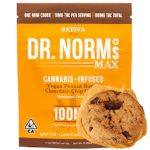 DR NORMS - [Dr. Norms] MAX Cookie - 100mg - Peanut Butter Chocolate Chip (H)