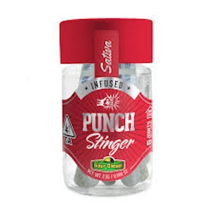 PUNCH - [PUNCH] INFUSED PREROLL 5 PACK - 2.5G - SOUR DIESEL (S)