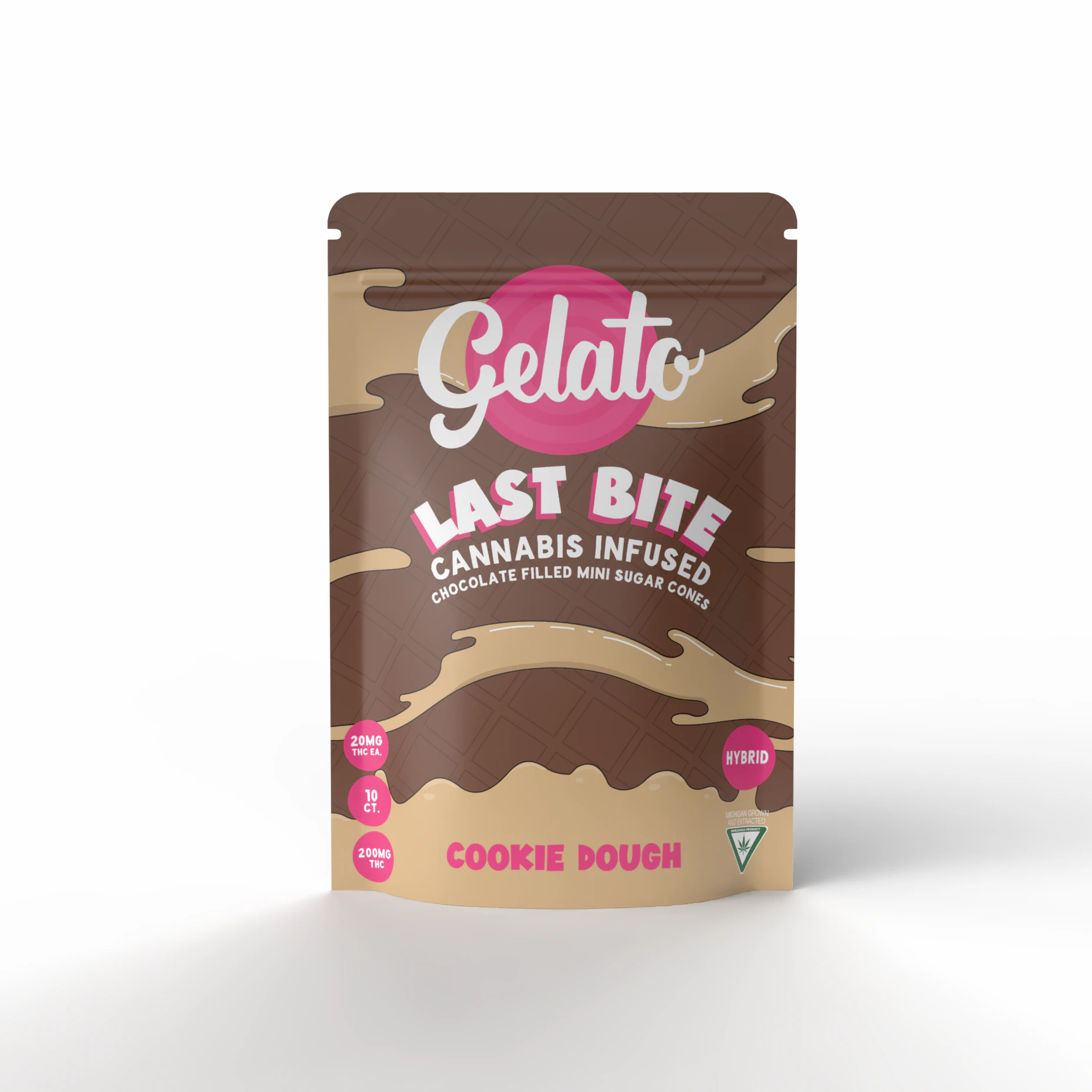 Gelato - LAST BITE COOKIE DOUGH FILLED CONES 10CT. ADULT-USE Main Image