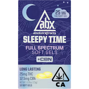 ABSOLUTE EXTRACTS - [ABX] SLEEPY TIME 25MG THC SOFT GELS 10CT