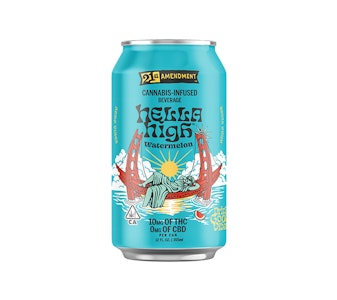21st Amendment - Hella High Watermelon 10mg 