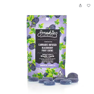 SMOKIEZ - [Smokiez] Fruit Chews - 100mg -  Sweet Blackberry (I) 