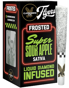 CLAYBOURNE CO. - [Claybourne] Frosted Flyers Pre-roll 5 Pack - 2.5g - Super Sour Apple (S)