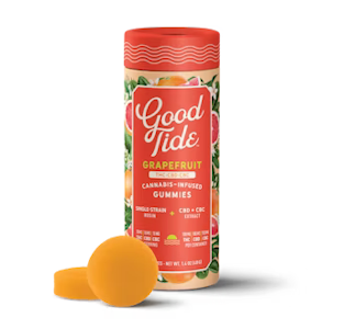 GOOD TIDE - [GOOD TIDE] ROSIN GUMMY - 100MG - 1:1:1 - THC:CBD:CBC - GRAPEFRUIT (S)