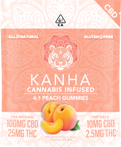 KANHA - [KANHA] CBD GUMMIES - 4:1 - PEACH
