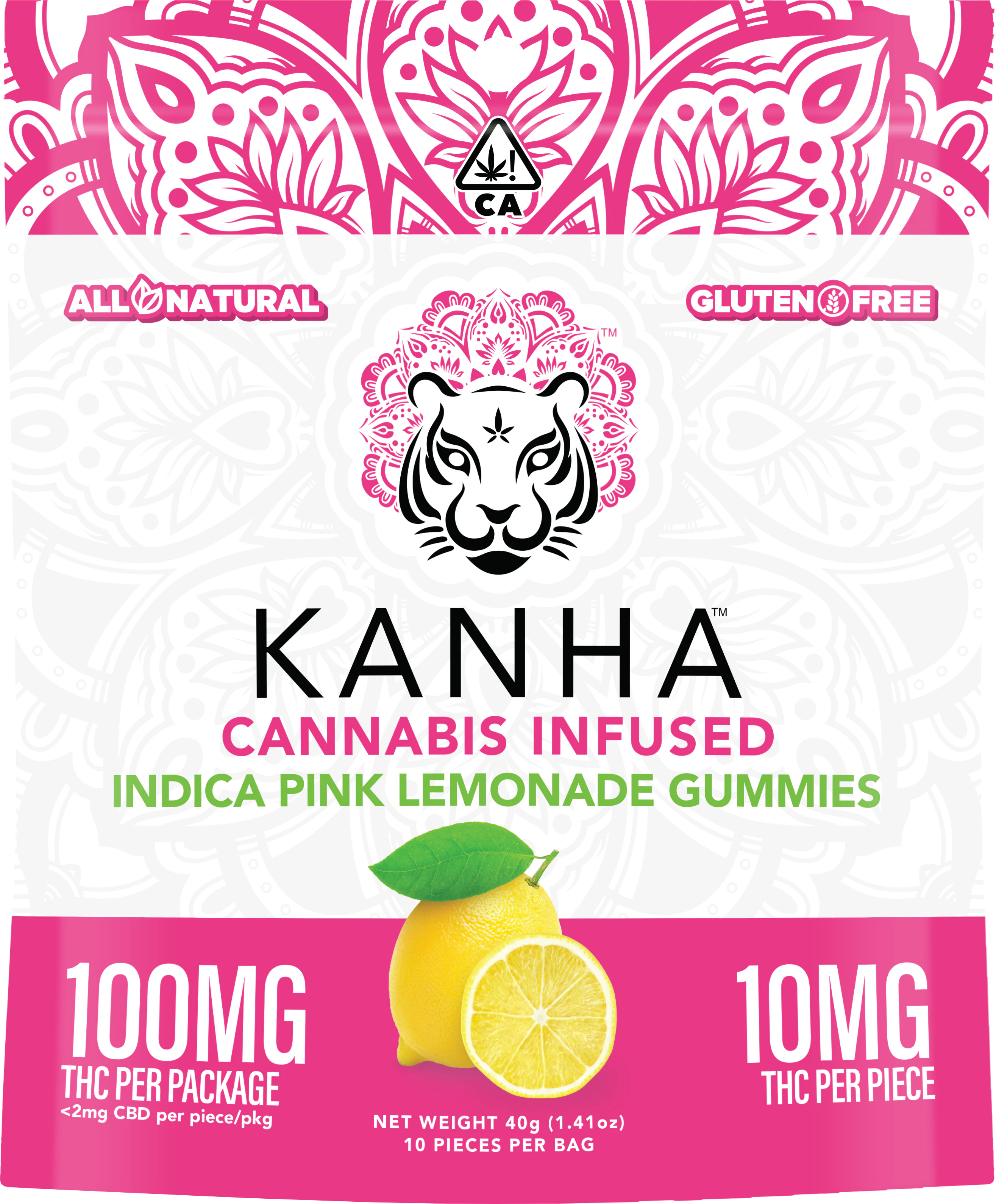 KANHA - [Kanha] THC Gummies - 100Mg - Pink Lemonade (I) Main Image