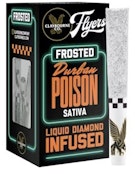 [CLAYBOURNE] FROSTED FLYERS 5PK PREROLLS - 2.5G - DURBAN POISON (S)