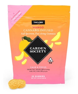 GARDEN SOCIETY - Mango CBD 1:1 Gummies 