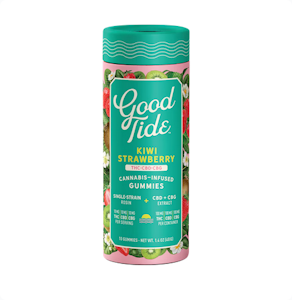 GOOD TIDE - [GOOD TIDE] ROSIN GUMMY - 100MG - 1:1:1 - THC:CBD:CBG - KIWI STRAWBERRY (H)