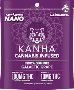 KANHA - [KANHA] NANO GUMMIES - 100MG - GALACTIC GRAPE (I)