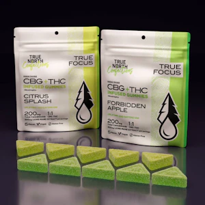 TRUE NORTH COLLECTIVE - TRUE FOCUS (1:1 CBG/THC + NOOTROPICS) FORBIDDEN APPLE ADULT-USE