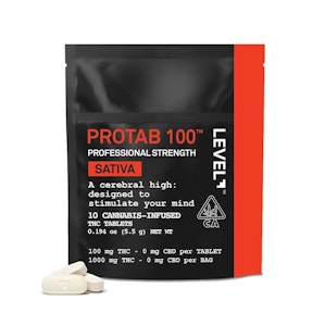 LEVEL - Sativa 100mg THC Protab Professional Strength