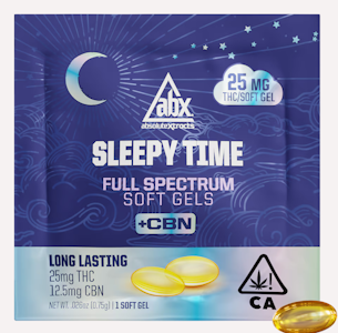 ABX - [ABX] SLEEPY TIME SINGLE THC:CBN SOFT GEL - 25:12.5MG - 1 COUNT