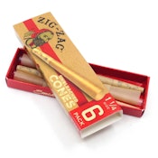 ZIG ZAG UNBLEACHED CONES 6PK