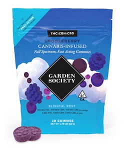 GARDEN SOCIETY - Snoozeberry CBD 1:1:1 Gummies