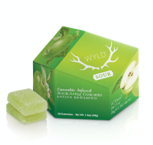WYLD - [WYLD] THC GUMMIES - 100MG - SOUR APPLE (S)