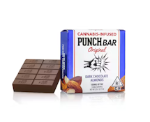 [PUNCH] THC CHOCOLATE - 100MG - DARK CHOCOLATE ALMOND (H)