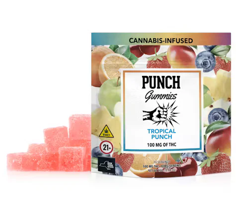 Punch - [Punch] Gummies - 100mg - Tropical Punch (H) Main Image