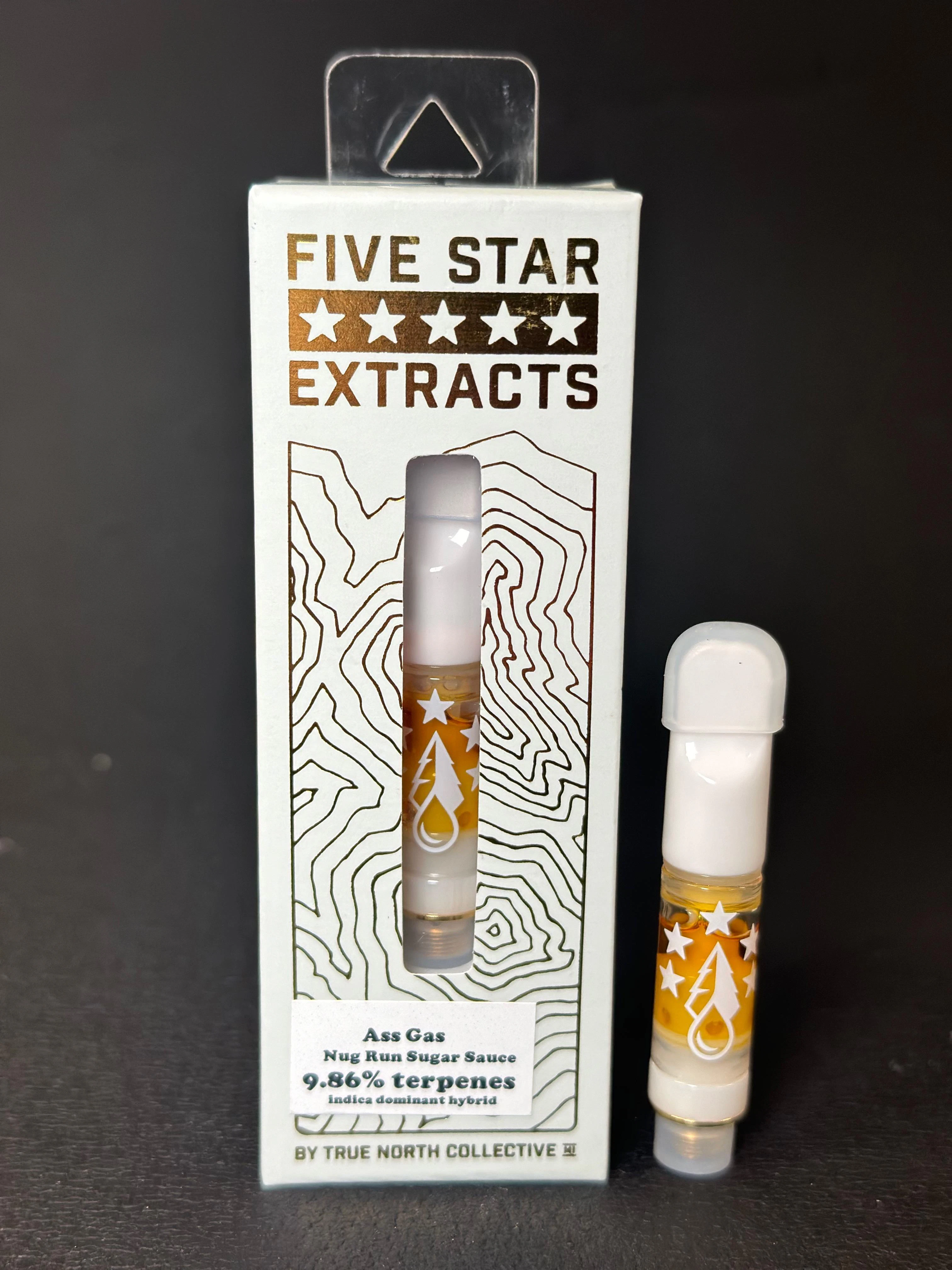 FIVE STAR EXTRACTS BY: TRUE NORTH COLLECTIVE - SFV OG NUG RUN SUGAR SAUCE CERAMIC CART ADULT-USE Main Image