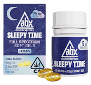 [ABX] SLEEPY TIME THC:CBN SOFT GELS - 250:125MG TOTAL (25MG:12.5MG PER DOSE) - 10 COUNT