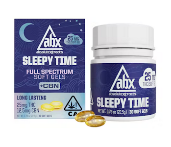 ABSOLUTE EXTRACTS - [ABX] Soft Gels 30ct - 1000mg - Sleepy Time 25mg