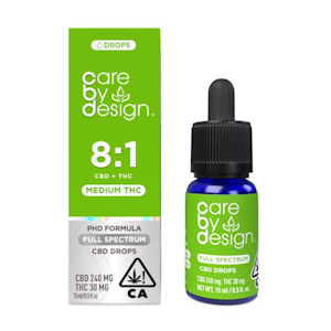 CARE BY DESIGN - [Care By Design] Tincture 15ml - 270mg - 8:1 (CBD:THC) 