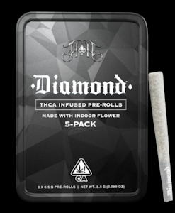HEAVY HITTERS -  [HEAVY HITTERS] Diamond Infused Preroll 5 Pack - 2.5g - Gelonade (H)