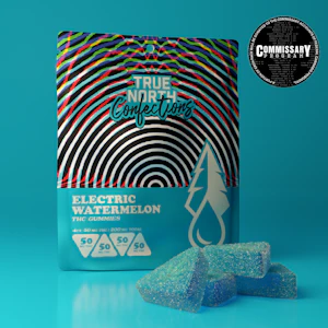 TRUE NORTH COLLECTIVE - ELECTRIC WATERMELON 4X50MG VEGAN GUMMIES ADULT-USE