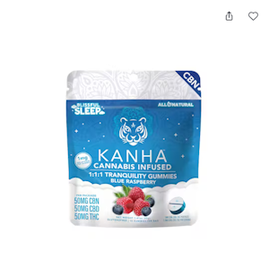 KANHA - [KANHA] CBN GUMMY - 150 MG- FX - TRANQUILITY - BLUE RASPBERRY