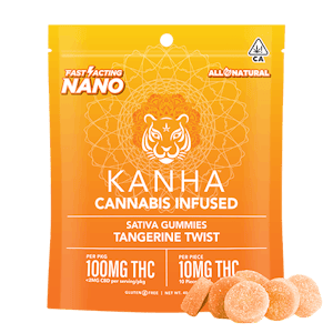 KANHA - [KANHA] NANO GUMMIES - 100MG - TANGERINE TWIST (S)