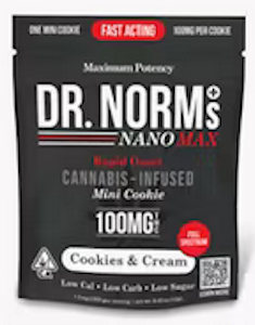 DR. NORM’S - [Dr. Norm's] Cookie - 100mg - MAX COOKIES N CREAM (H)