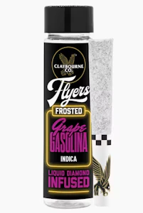 CLAYBOURNE CO. - [CLAYBOURNE] FROSTED FLYERS 2 PACK PREROLLS - 1G - GRAPE GASOLINA (I)
