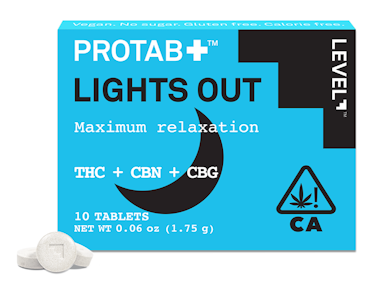 LEVEL - [LEVEL] PROTAB 10 PACK - THC:CBN:CBG - LIGHTS OUT