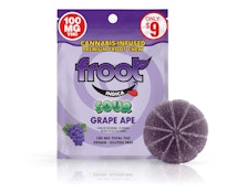 [FROOT] SINGLE THC GUMMY - 100 MG - SOUR GRAPE APE (I)