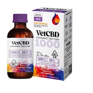 VETCBD - [VETCBD] REGULAR STRENGTH CBD TINCTURE - 1000MG  - 60ML