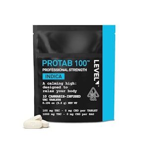 LEVEL - Indica 100mg THC Protab Professional Stregth