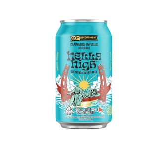 21st Amendment - 21st Amendment | Hella High Watemelon Beverage | 100mg