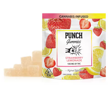 PUNCH EDIBLES & EXTRACTS - [Punch] Gummies - 100mg - Strawberry Lemonade (H)