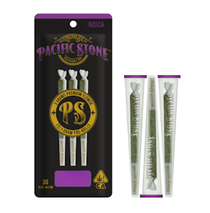 PACIFIC STONE - [PACIFIC STONE] PREROLL - 3PK - Indica Variety (I)